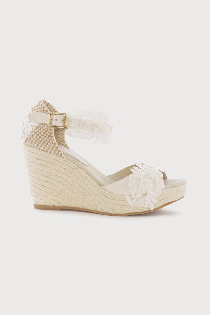 alpargatas blancas novia